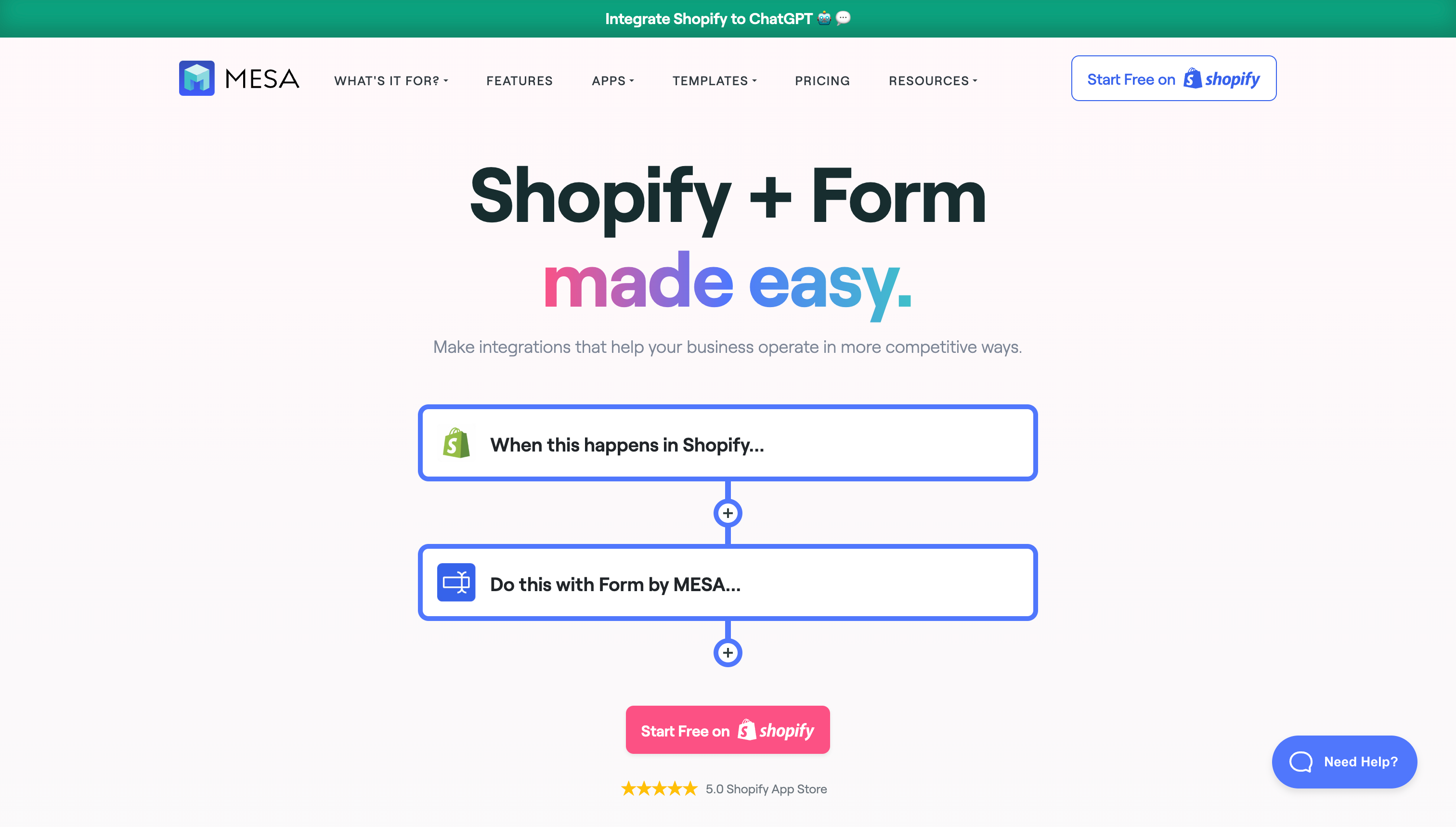 App Store - MESA automate workflows with free online form builder