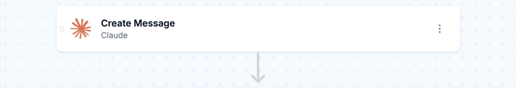 workflow action: claude write message