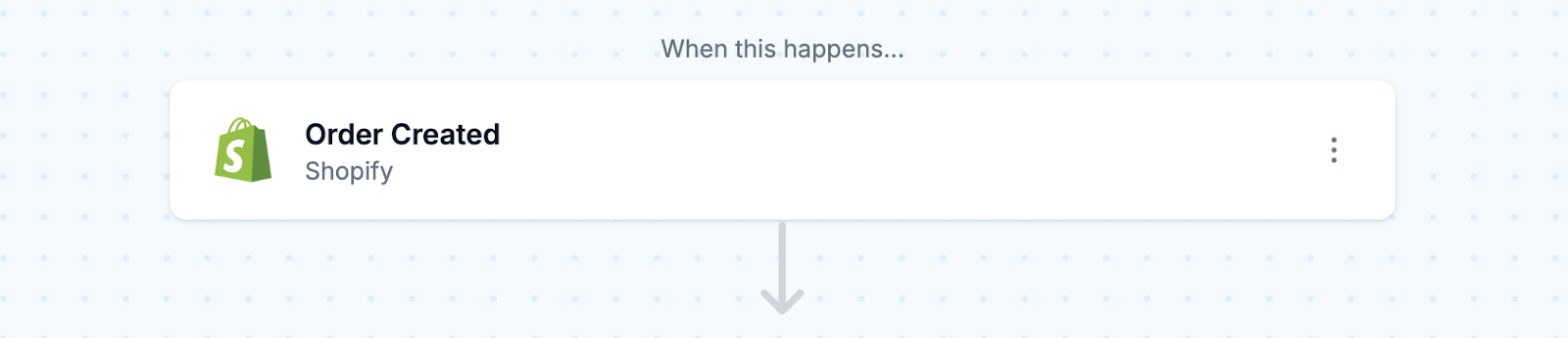 Set up the Order Created trigger