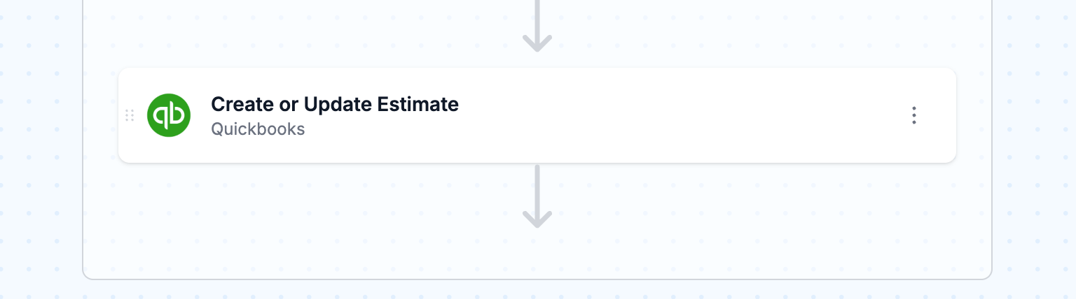 Estimate is created with complete order details