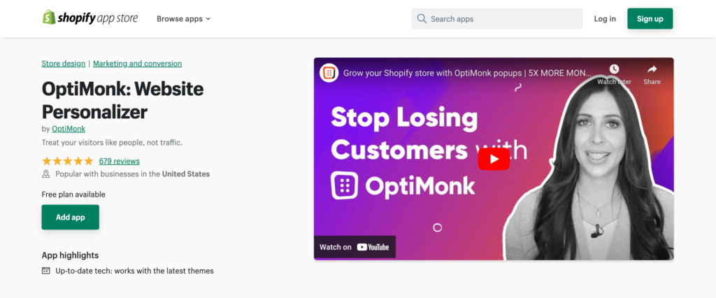 Optimonk app