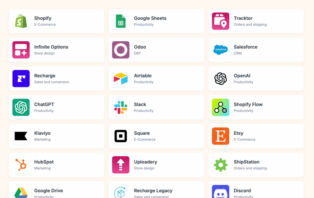 third-party app integrations