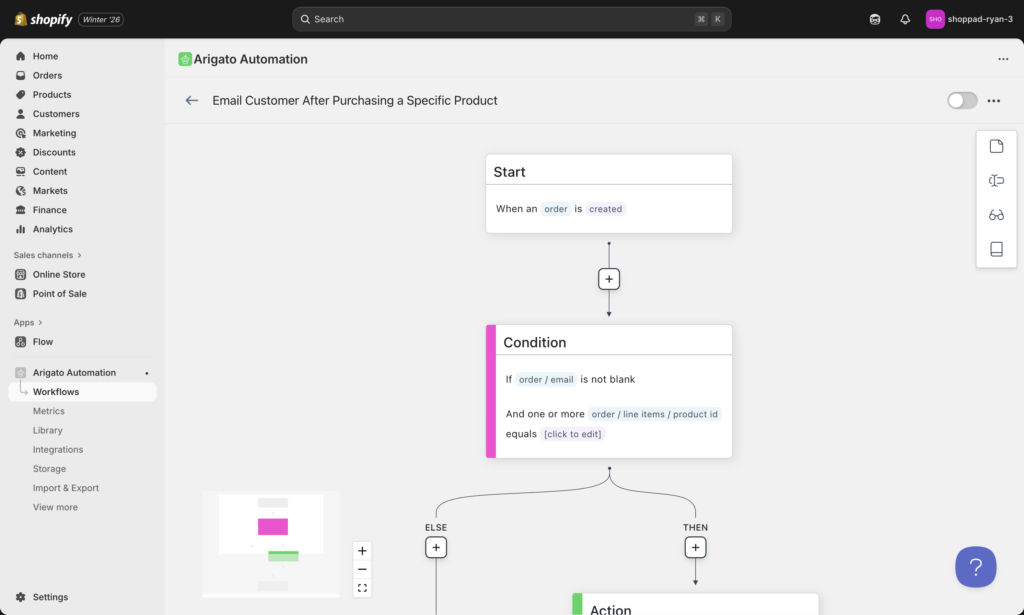 Arigato workflow builder