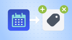 schedule adding and removing shopify product tags