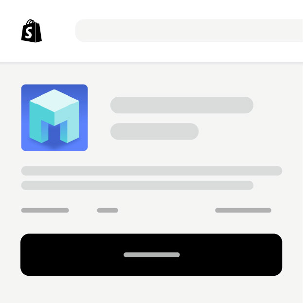 Add MESA form the Shopify App Store